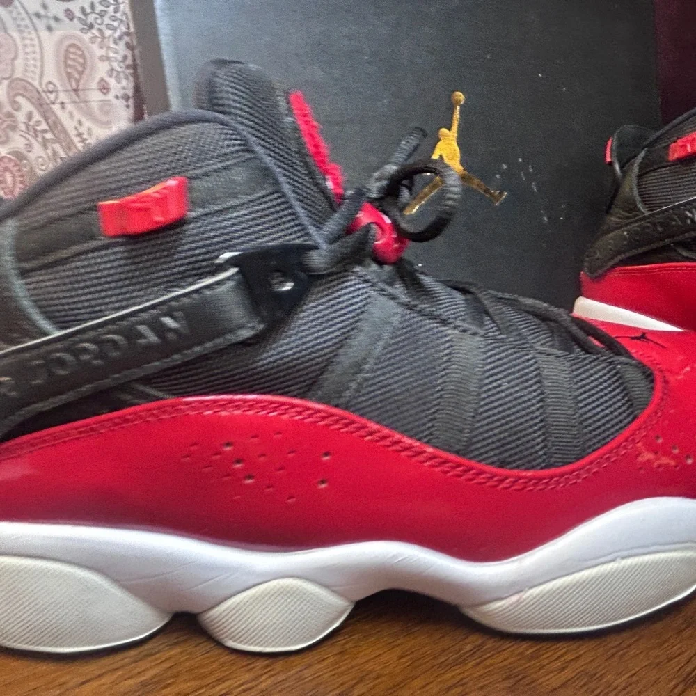 Nike Red and Black Athletic Shoes
